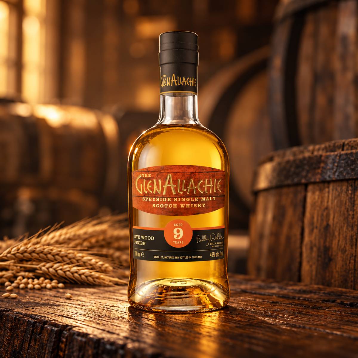 GlenAllachie 9 Rye Wood Finish